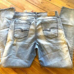 Lee Cooper‎ British Denim NWT skinny distressed Roxy jeans, size 32